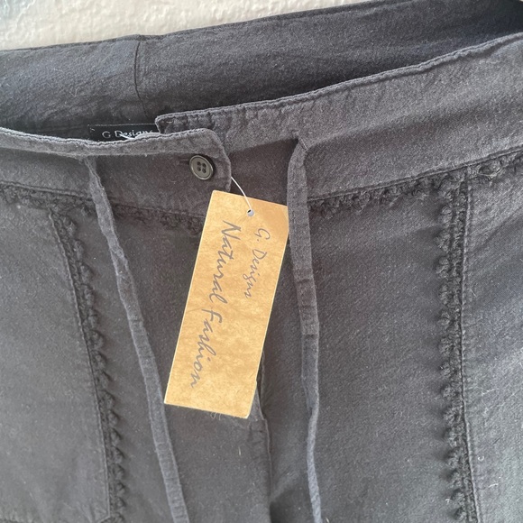 Peruvian cotton cropped pants. - Picture 3 of 4